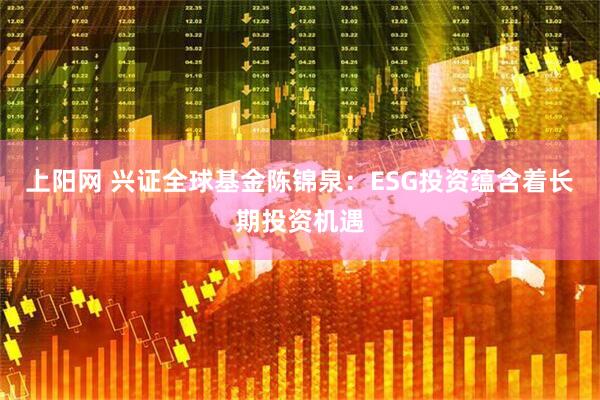 上阳网 兴证全球基金陈锦泉：ESG投资蕴含着长期投资机遇